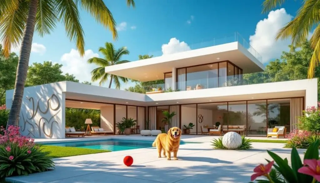 découvrez une maison éclatante inspirée par l’univers de white lotus et des seychelles, où couleurs vibrantes et décoration exotique reflètent la personnalité unique d’un dresseur de chiens et agent immobilier passionné.