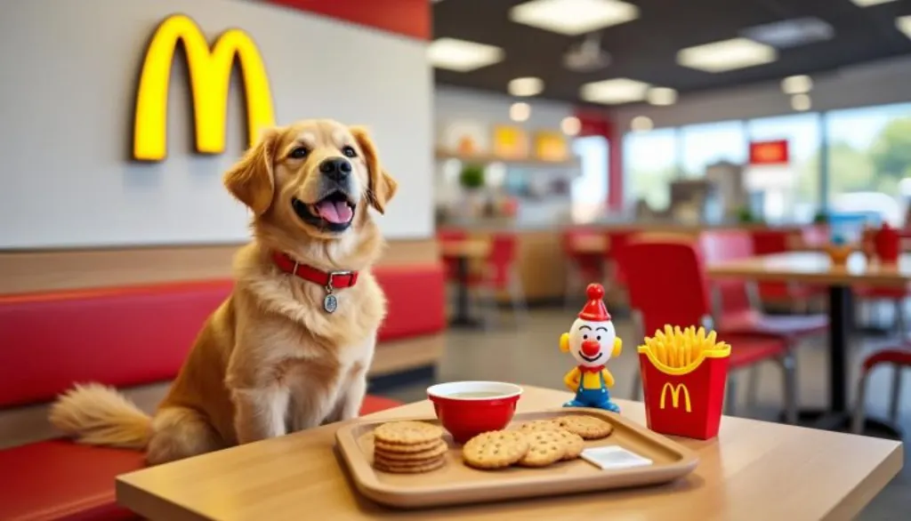 découvrez happy doggy, le nouveau menu spécial chiens de mcdonald’s, accompagné de jouets ludiques pour des moments de partage uniques avec votre compagnon à quatre pattes.
