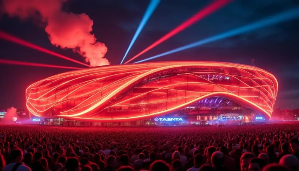 découvrez l'ambiance électrisante de la nuit électro à l'arkéa arena de bordeaux, où une foule enfiévrée vit une expérience musicale inoubliable sous des lumières flamboyantes.