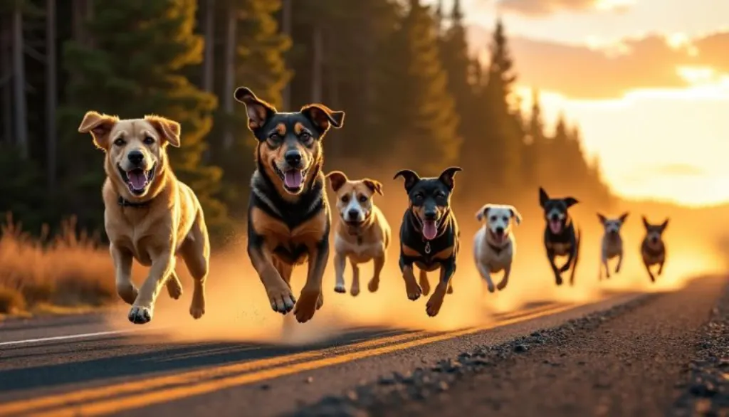 sept chiens kidnappés s’évadent d’un transport illégal, parcourent 1 000 km et deviennent des héros viraux, inspirant avec leur incroyable histoire de courage et de liberté.