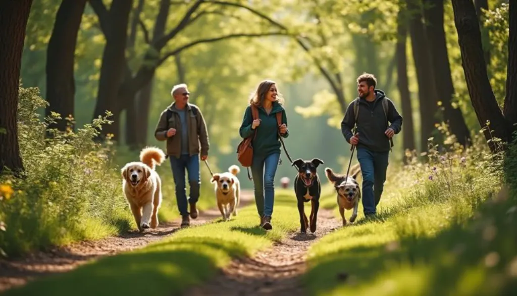 découvrez la cani-rando à angers, une aventure conviviale où maîtres et chiens partagent des moments de complicité inoubliables lors d'une escapade nature réussie.