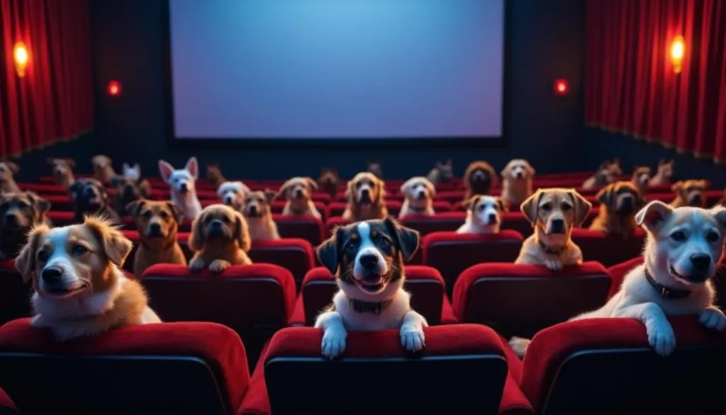 découvrez une séance de cinéma unique dédiée aux chiens et à leurs maîtres, un moment de partage et de joie inoubliable pour tous les amoureux des animaux.