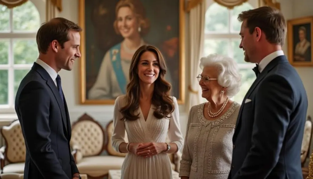 découvrez le tendre moment partagé entre kate middleton, son frère james et la reine camilla, une scène rare qui touche le cœur et fait sensation dans les médias.