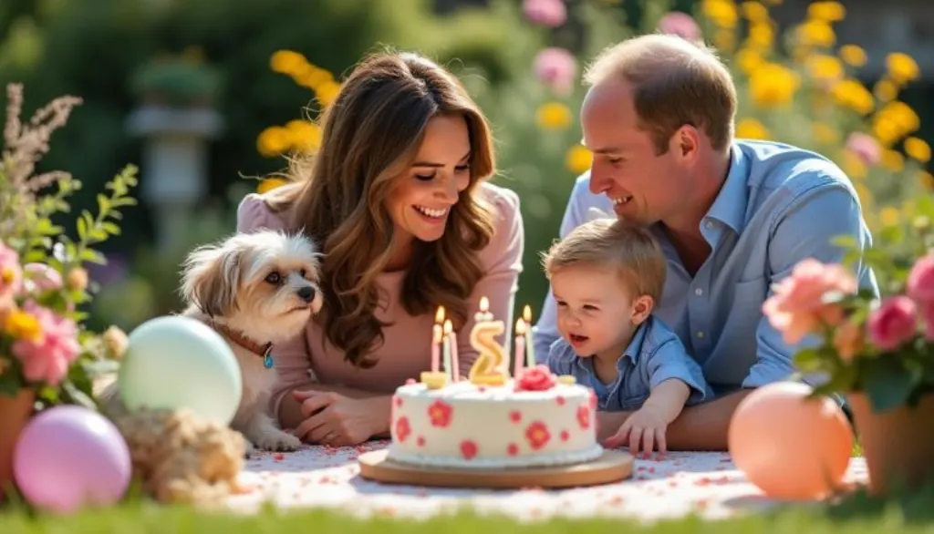 kate et william célèbrent avec joie le premier anniversaire de leur fils otto, tandis qu'un nouveau chien royal adorable attire toutes les attentions.