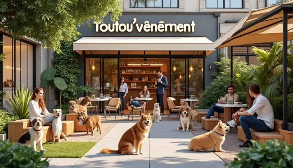 dĂ©couvrez "toutou'vĂšnement", le cafĂ© dog en ville oĂč les chiens sont rois ! un espace clos convivial dĂ©diĂ© Ă nos amis Ă quatre pattes pour des moments de bonheur partagĂ©s.