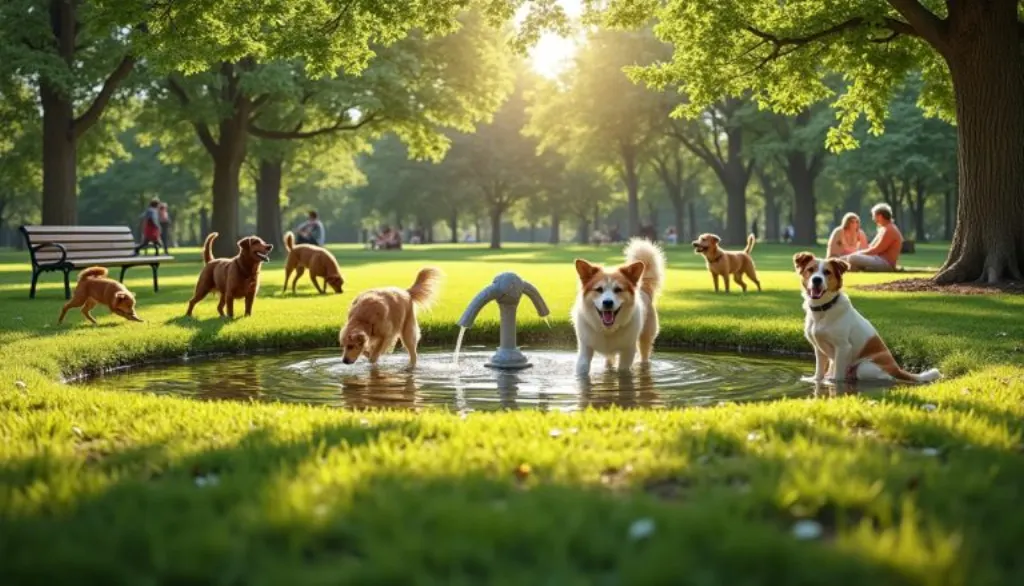 dĂ©couvrez le parc de lagarde Ă balma, un vĂ©ritable havre de fraĂźcheur et de bonheur estival oĂč vos chiens peuvent s'amuser en toute libertĂ©.