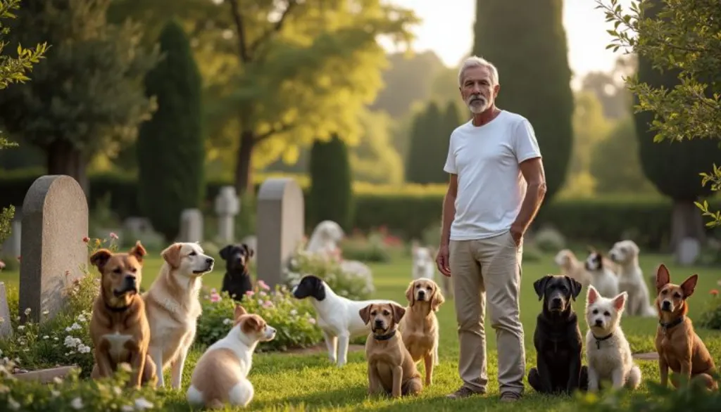découvrez le touchant hommage de vincent lagaf' à ses 17 chiens dans sa propriété du var, avec un cimetière aménagé pour célébrer leur mémoire et leur amour indéfectible.
