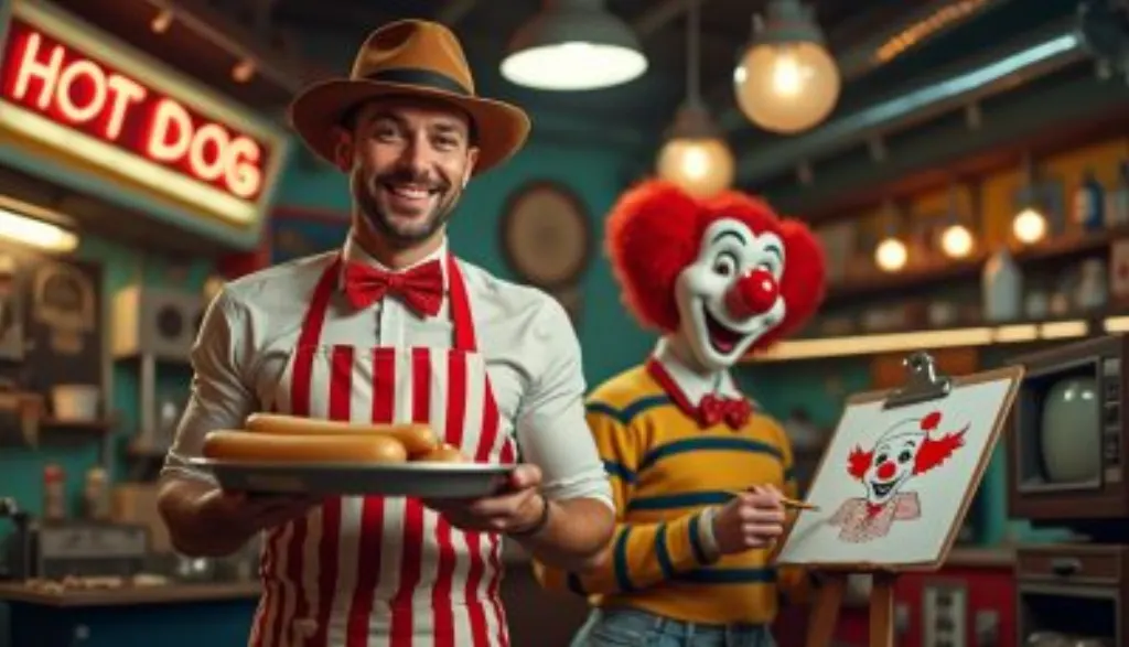 découvrez l'histoire étonnante du clown emblématique de mcdonald's, une création inattendue d'un concurrent spécialisé dans les hot-dogs à la télévision.