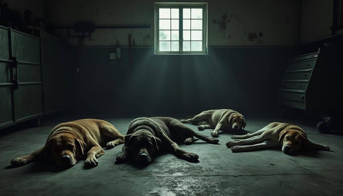 Jura : Découverte Terrifiante de Trois Chiens Mort dans un Garage – Une Vision Choc pour les Habitants