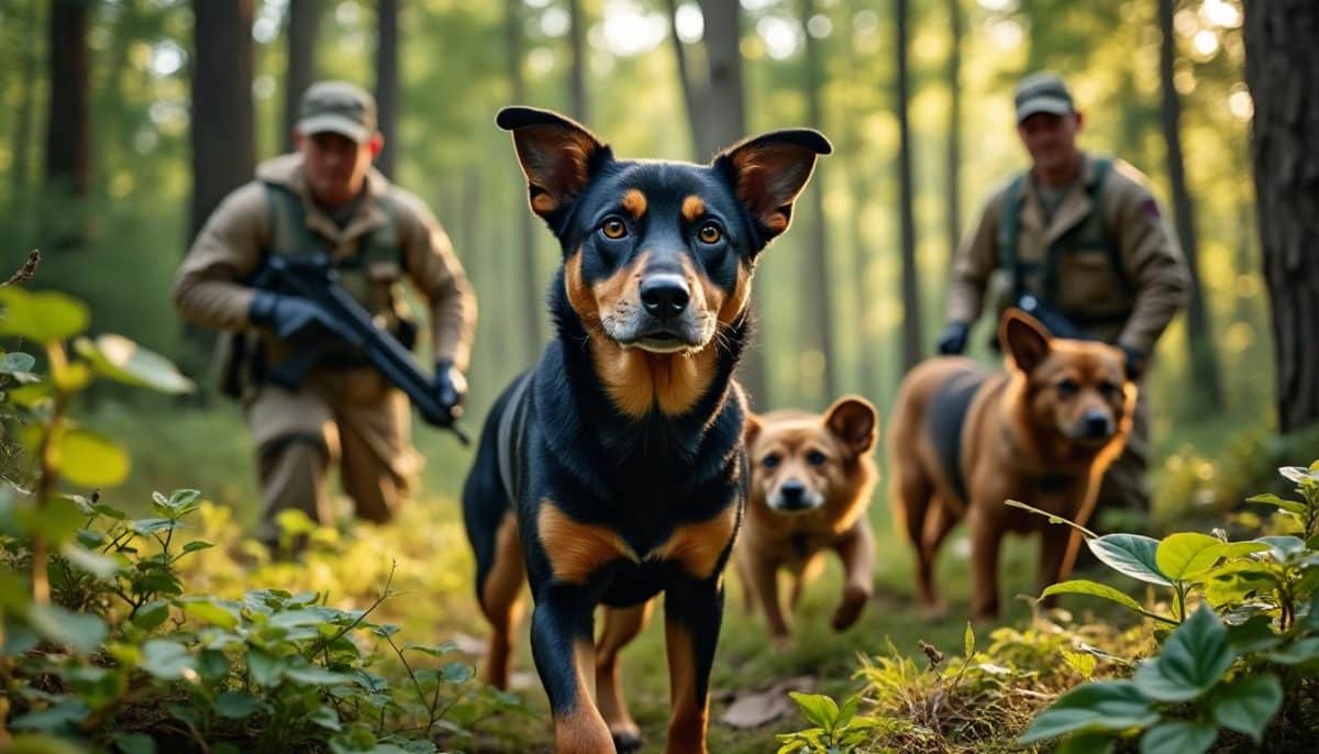 Un chien de sauvetage rejoint une formation de recherche