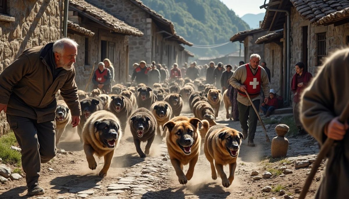 Des chiens en liberté sèment la panique dans un village des Pyrénées après qu’une adolescente a été grièvement mordue