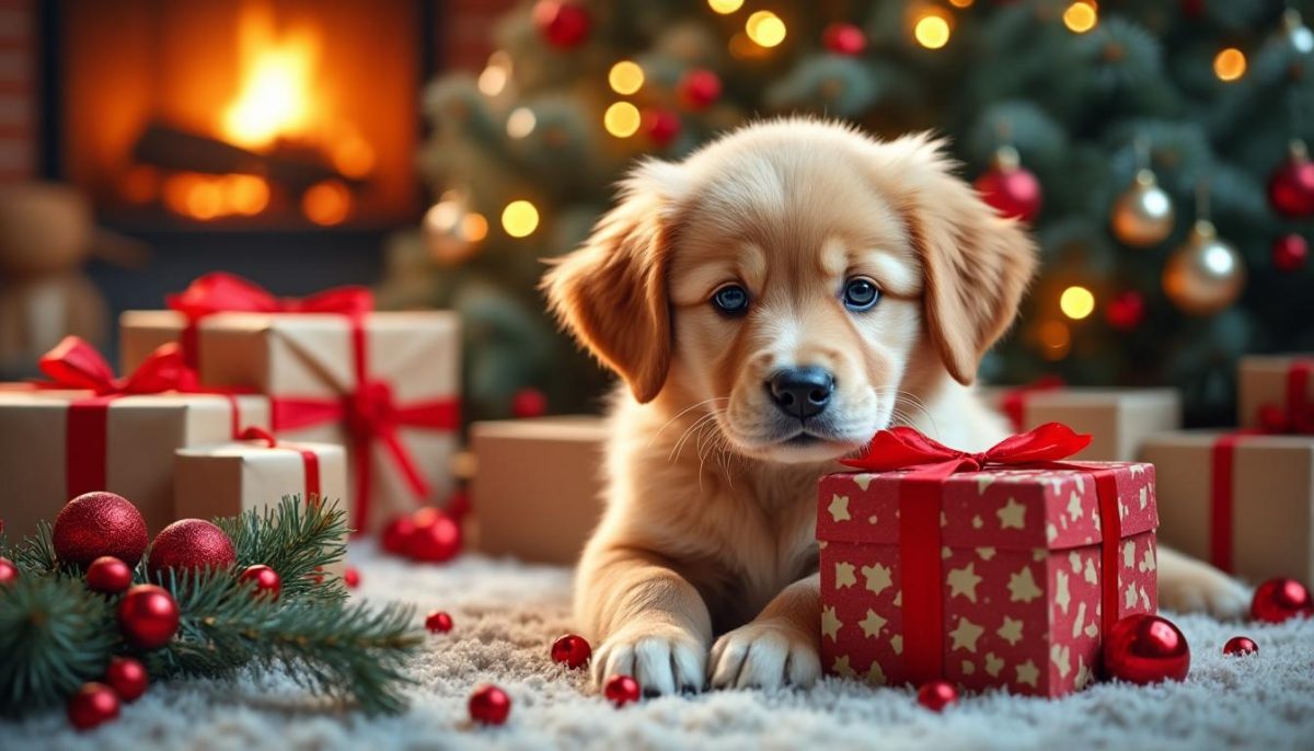 Offrez la joie d’un chiot pour Noël : un cadeau plein d’amour et de bonheur