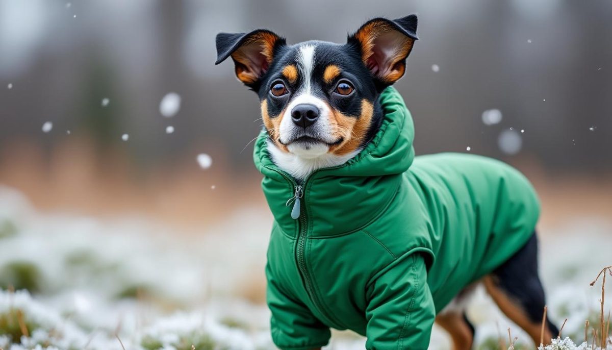 Manteau Étanche d’Hiver FANSU – Veste Isolante Confortable pour Chiens de Petite à Grande Taille (XS, Vert