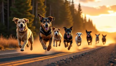 sept chiens kidnappés s’évadent d’un transport illégal, parcourent 1 000 km et deviennent des héros viraux, inspirant avec leur incroyable histoire de courage et de liberté.