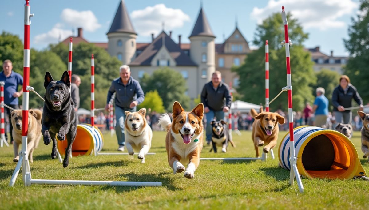 Besançon : Quand chiens et maîtres fusionnent dans un concours d’agility captivant