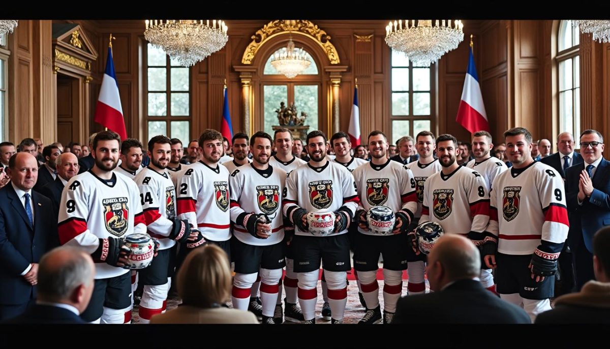 « Pour toujours champions » : les hockeyeurs des Dogs de Cholet honorés à la mairie après leur victoire historique…