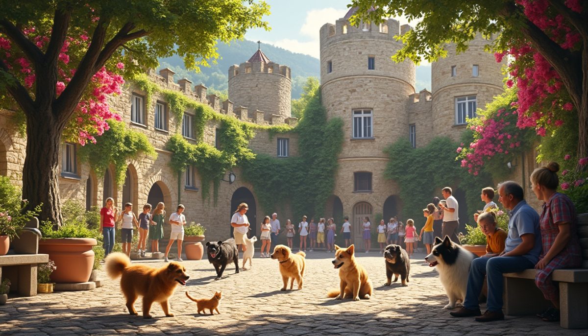 Une journée enchantée au château de Castelnou : célébrez nos fidèles compagnons à quatre pattes