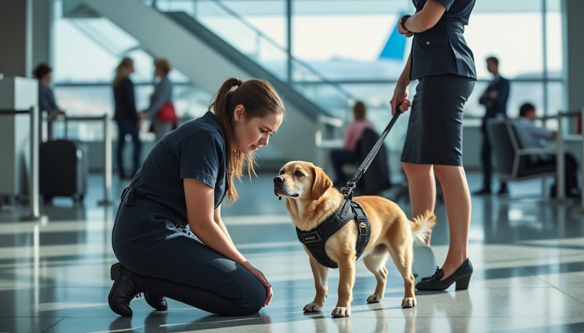 Refus d’embarquement : une compagnie aérienne interdit l’accès à un chien d’assistance, bouleversant une passagère autiste