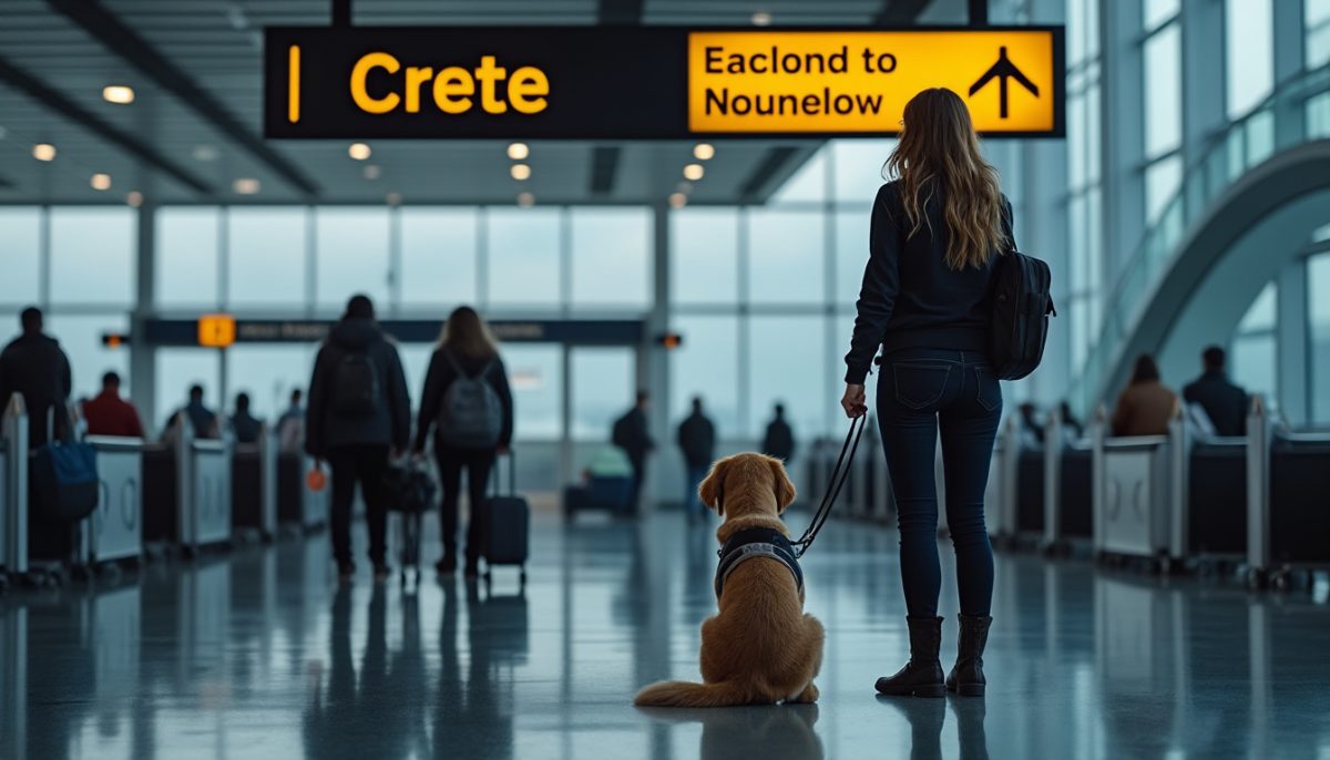 « Un choc immense » : son chien d’assistance interdit à bord, elle doit renoncer à ses vacances en Crète