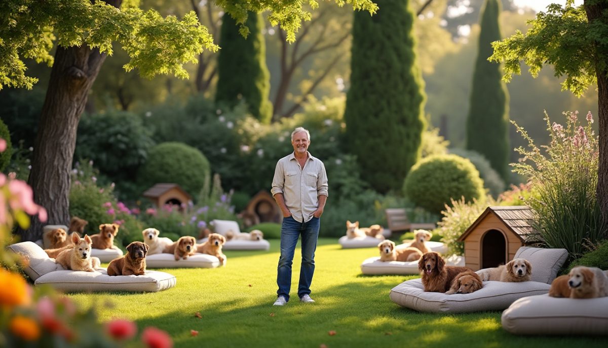 Vincent Lagaf’ bouleverse ses admirateurs en dévoilant l’endroit paisible où reposent ses 17 chiens bien-aimés dans son domaine privé