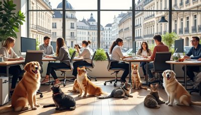 découvrez quels pays européens autorisent les chiens et chats au bureau et comment ils intègrent les animaux de compagnie dans leur environnement professionnel.