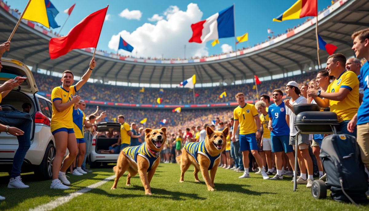 Colombie-France : entre chiens renifleurs, tailgate festif et buvettes géantes, immersion dans un match de football unique