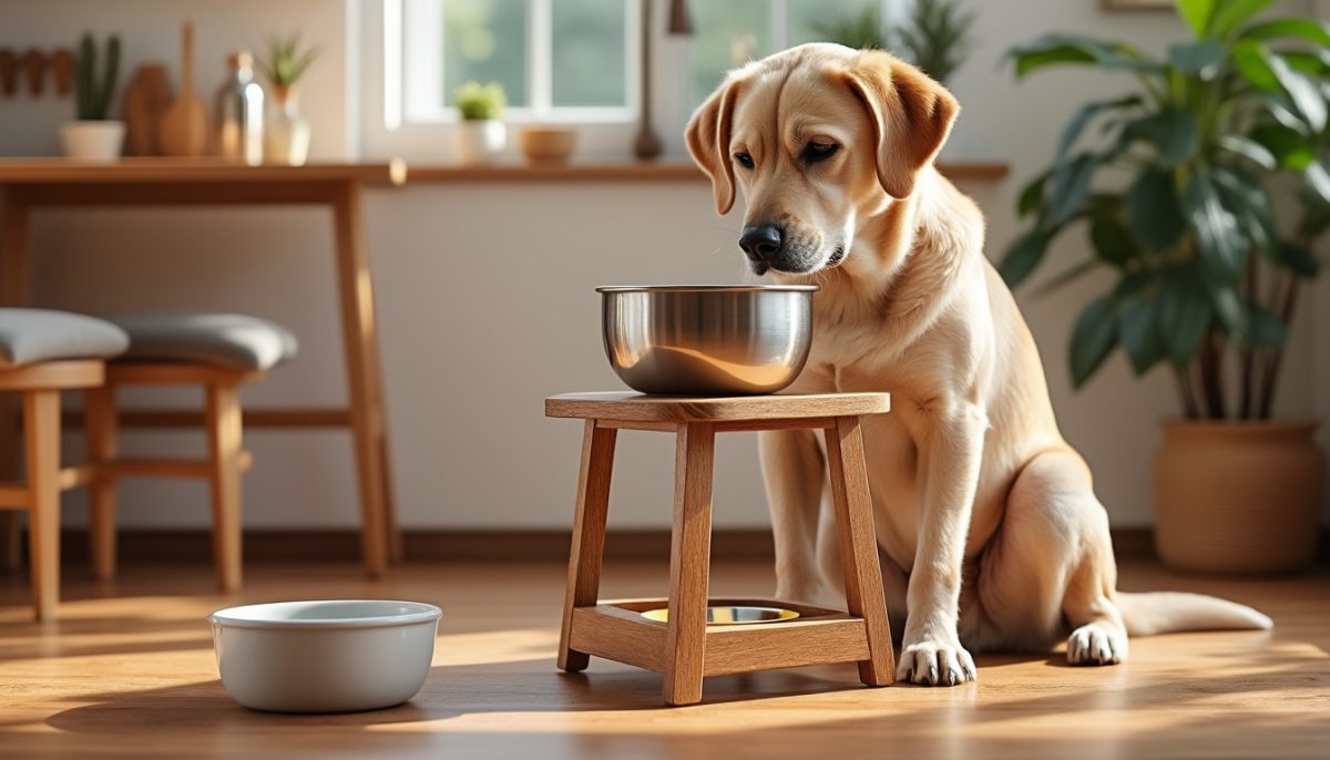 Élever la gamelle de votre chien : astuce maligne ou risque à éviter ?