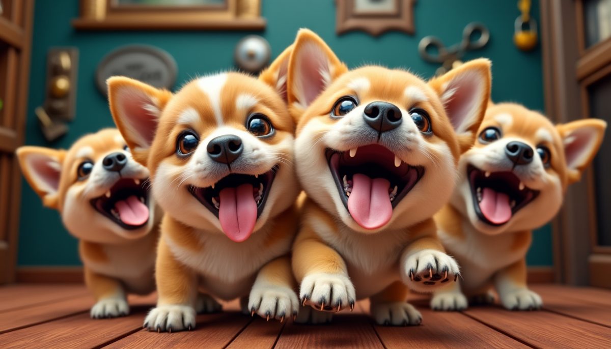 Lolly Dogs : les adorables petits chiens tirant la langue qui font sensation chez les enfants dans les escape games