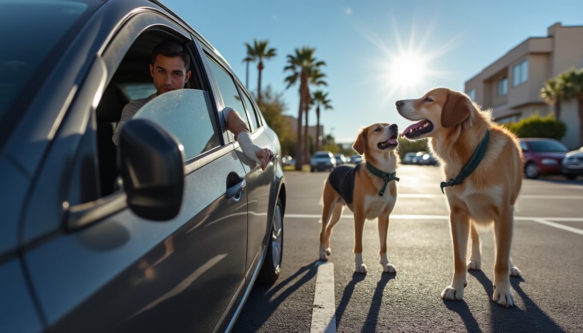 « Sauvetage en urgence » : Secourir un chien abandonné dans une voiture en pleine chaleur