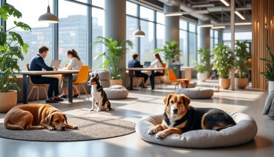 découvrez le premier espace « coworkdog » à saint-laurent, un lieu innovant où vous pouvez travailler confortablement aux côtés de votre chien, alliant productivité et bien-être animal.