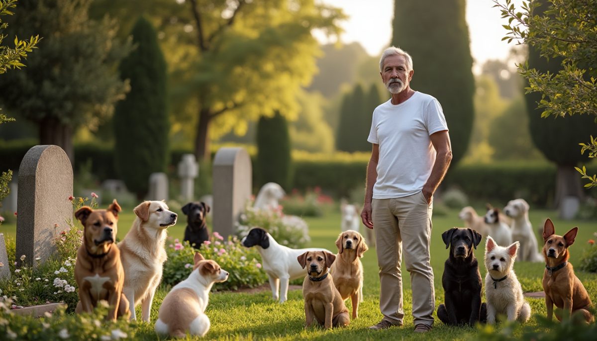 Vincent Lagaf’ et ses 17 chiens dans le Var : le touchant cimetière qu’il a aménagé en leur hommage dans sa propriété