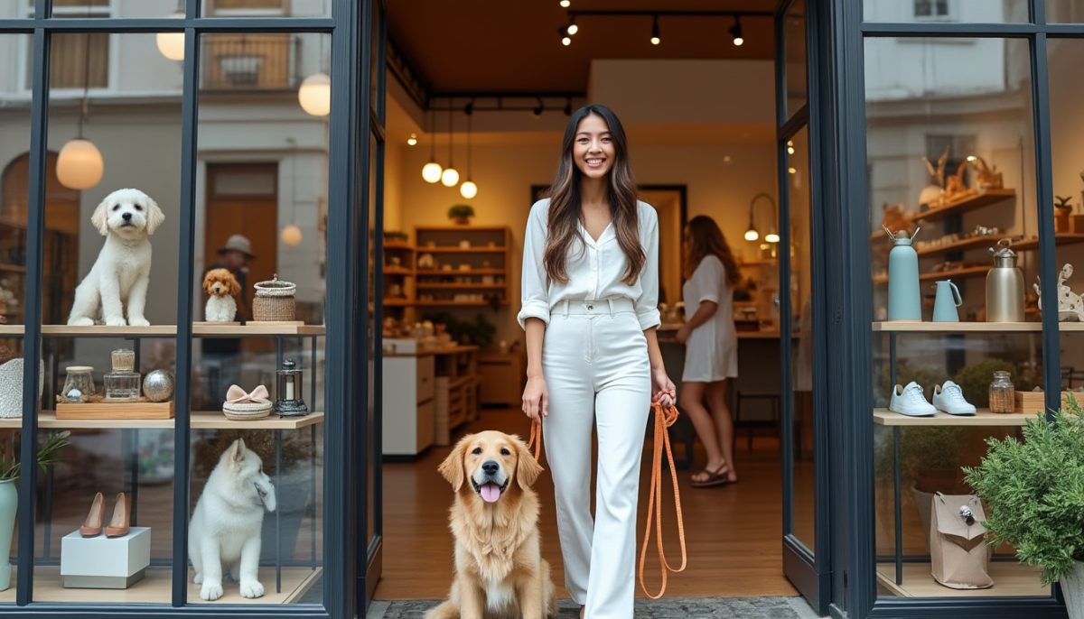 Alexia réalise son rêve : l’ouverture de son concept-store dédié aux passionnés de chiens, une véritable victoire personnelle