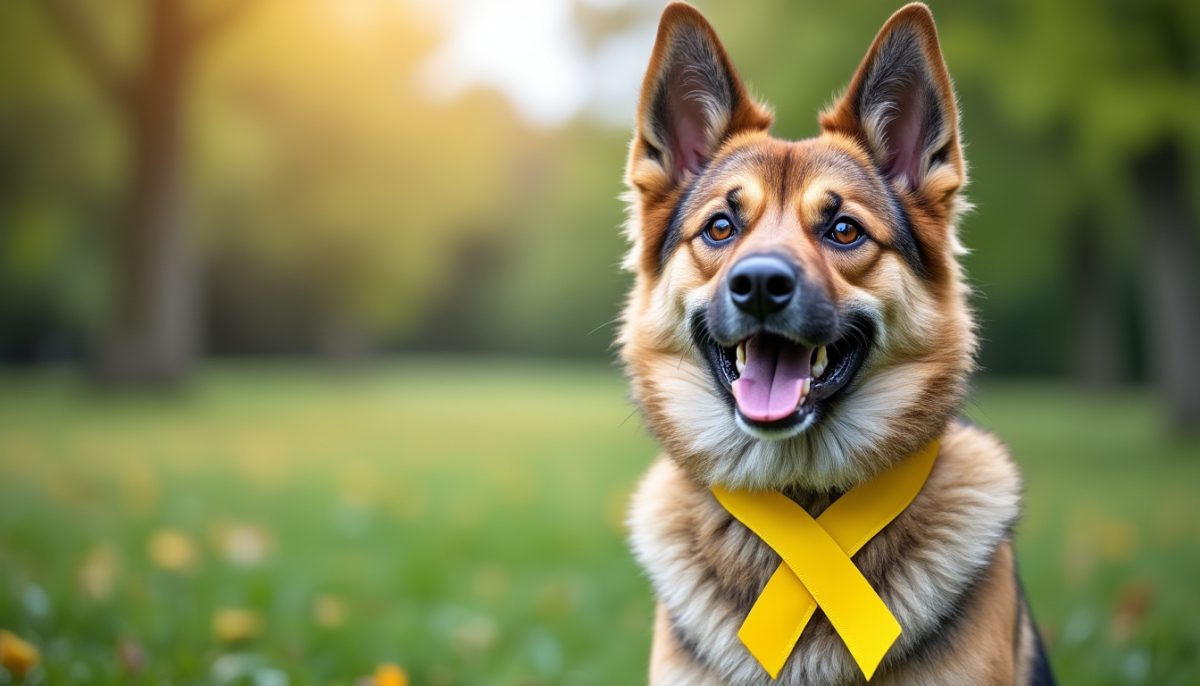 Un ruban jaune autour d’un chien : que signifie ce signe et comment réagir en sa présence ?